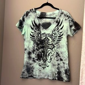 Womens Affliction T-Shirt from Buckle Size Medium